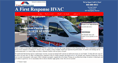 Desktop Screenshot of afirstresponsehvac.com